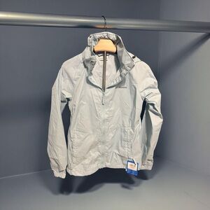 Columbia Green-Silver Windbreaker Jacket